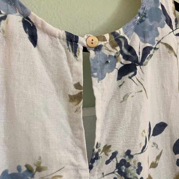 Kaktus 100% Linen Floral Sheath Dress - Women’s Plus - Picture 3 of 9